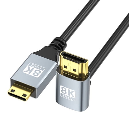 Mini HDMI Male to HDMI Male Video Cable 8K@60Hz High Speed Cable with Ethernet for Camera, HDTV, Laptop