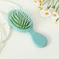 thumbnail image 1 of Mini Hair Brush Detangling Soft Bristles Travel Size for Women Kids Smoothing Knots 5.3x2.2in, 1 of 9