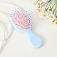thumbnail image 1 of Mini Hair Brush Detangling Soft Bristles Travel Size for Women Kids Smoothing Knots 5.3x2.2in, 1 of 9