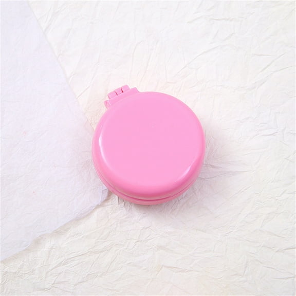 Mini Hair Brush, Pocket Makeup Mirror, 2 in 1 Folding Hair Brush with Mirror for Travel, Soft Rubber Bristles Scalp Massage, Compact ABS Material, Durable Cushion, Suitable for All Hair Types