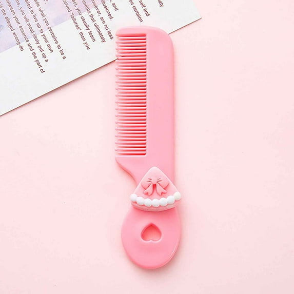 Mini Hair Comb under $5! CQCYD Mini Hair Comb for Kids, Cute Round Bristle Comb for Sensitive Scalp, Portable Travel Comb for Purse Car Backpack, Soft Grooming Styling Tool