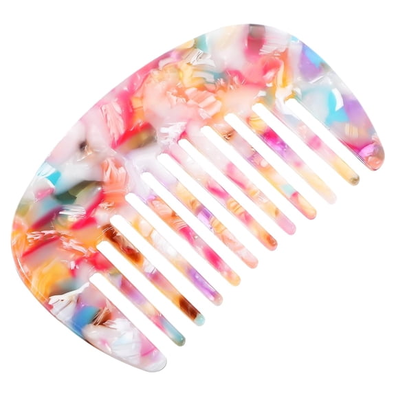 Mini Hair Comb Wide Tooth, Anti-Static Pocket Size Comb for Thick Curly Hair Care Detangling Comb Detangler Hair Combs for Wet and Dry For Women Men, Multicolor