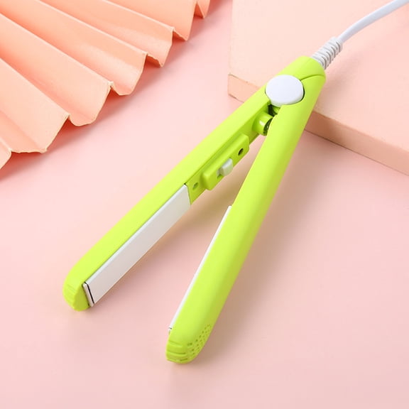 Mini Hair Curler | 2-in-1 Straightener & Curler For Short Hair | 3D Floating Design | 30 Seconds Heating | 1/2 Inch Barrel | PTC Heater | Non-Damaging Smooth Hair