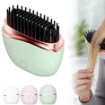 thumbnail image 1 of Mini Hair Straightener, 2 in 1Cordless Rechargeable Fast Heating Portable Hair Straightener Comb with Mirror & 3 Temp Settings & Anti-Scald Shell, Perfect for Travel Use, 1 of 9