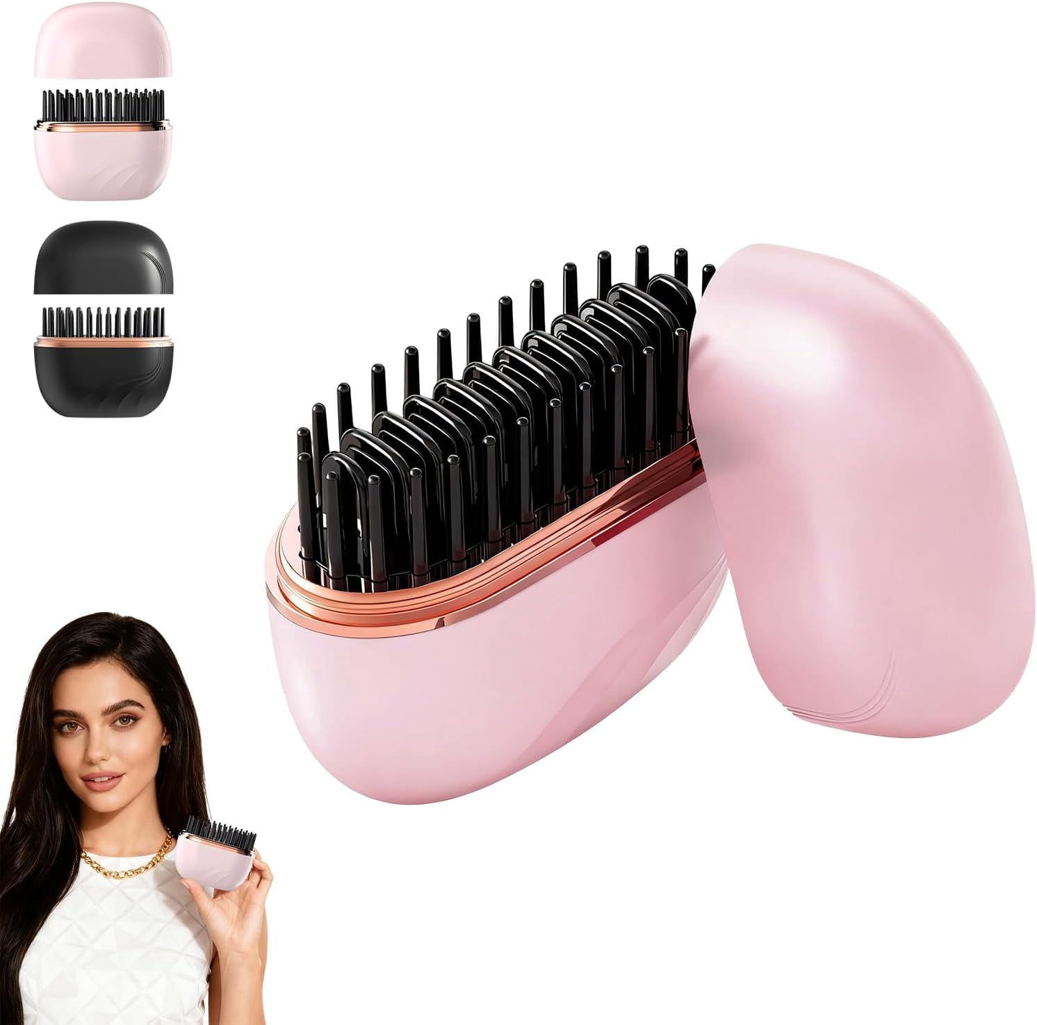 Mini Hair Straightener, 2-in-1 Cordless & Rechargeable Hair ...