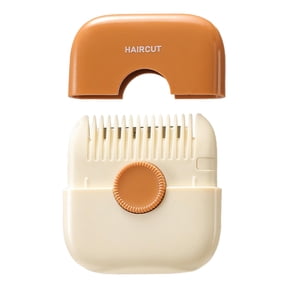 Mini Hair Trimmer Hairdressing Tool Trimming Bangs Hair Cutter Thinning Comb Orange