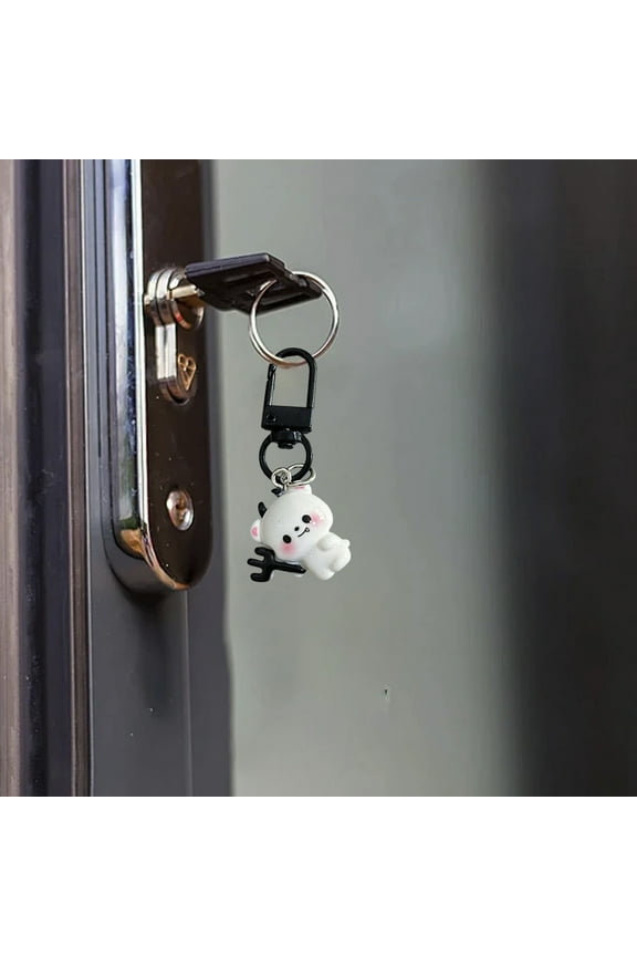 Mini Halloween Bat Keychain Accessory For Car Keys Handbag Backpack Purse Decor Small Bat Design Measuring 2.36x0.78 Inches