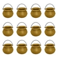 thumbnail image 1 of Mini Halloween Buckets 2.5X2 Inch Gold Plastic Cauldron Halloween Party Favors for Student 12 Pack Bulk Halloween Party Favors for Halloween Party Decor Witch Halloween, 1 of 7