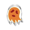 thumbnail image 1 of Mini Halloween Cookie Cutters, Pumpkin Ghost Bat Cat Skull Spider Broom Coffin Zombie Witch's Hat Shapes - Small Stainless Steel Biscuit Cutter Mold 5 Pieces, 1 of 6