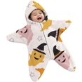 thumbnail image 1 of Mini Halloween Costumes Starfish Onesie, Fleece Romper Halloween Costumes, Adorable Starfish Outfit, Fleece Hooded Romper for First Halloween Photos, 1 of 5