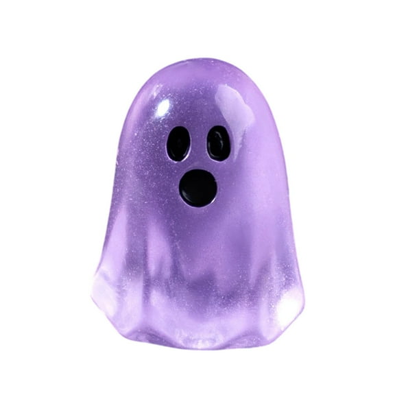 Mini Halloween Garden Figurines, Resin Pumpkin Ghost Witch Decorations with 3D Cute Designs, DIY Party Craft Accessories for Outdoor Garden Table Halloween Decor