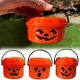 thumbnail image 1 of Mini Halloween Pumpkin Candy Bucket | Plastic Trick-or-Treat Container for Kids | Spooky Party Decor & Candy Holder | 1PC, 1 of 4