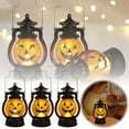 thumbnail image 1 of Mini Halloween Pumpkin Lights (3-Pack) – Flickering LED Jack-O-Lanterns for Indoor & Outdoor Decor, Vintage Halloween Party Hanging Lanterns, Porch & Garden Ornaments, 1 of 9