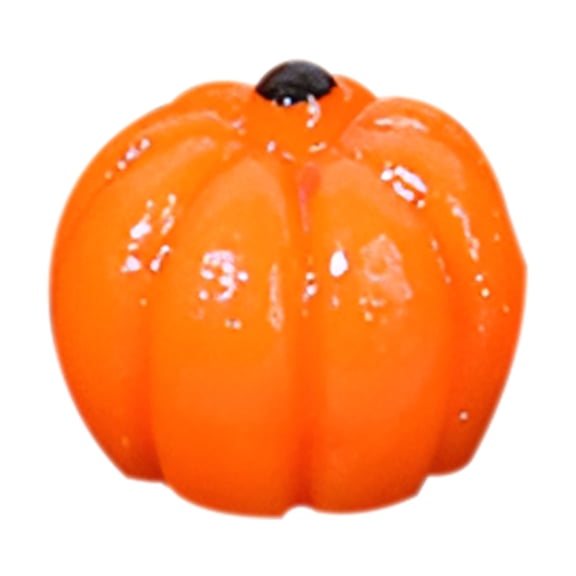 Mini Halloween Resin Pumpkin Figurines, Creative Pumpkin Village Models For Fall Home Decor, Spooky Ornament For Shelf Table Display, Orange Set