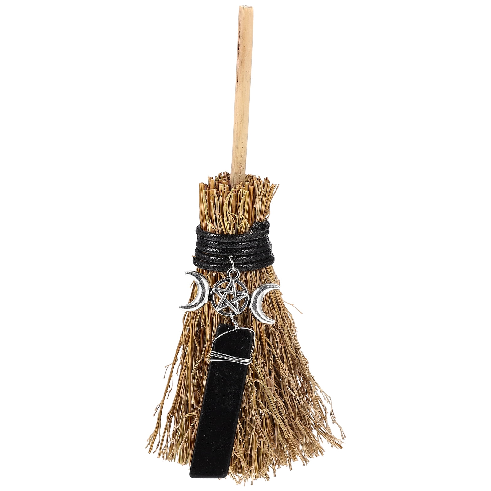 Mini Halloween Witch Broomstick with Charm Party Supplies