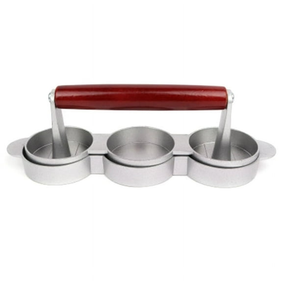 Mini Hamburger Presses Nonstick 3 Slot Small Burger Patties Triple Beef Burger Maker Mold Machine Meat Kitchen
