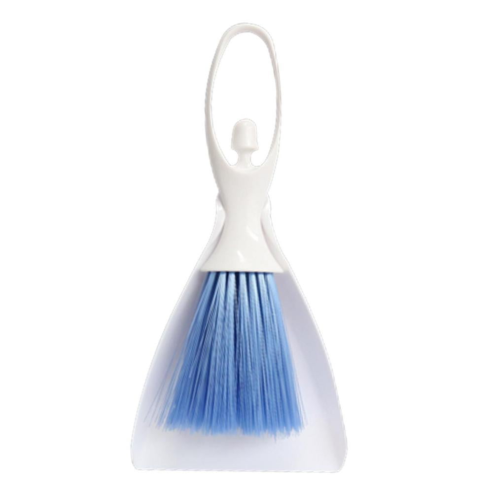 Mini Hand Broom Brush High Elasticity Small Dust Pans with Brush