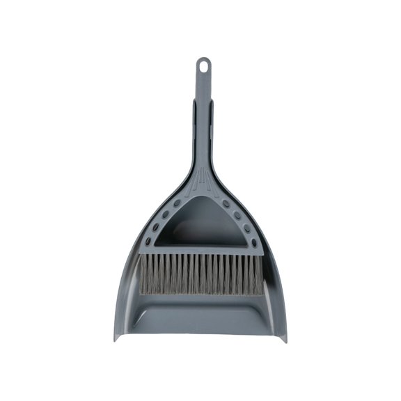Mini Hand Broom Dustpan, Hand Broom and Dustpan Set, for Cat Litter, Kitchen, Tables, Countertops, Cars, Etc Gray