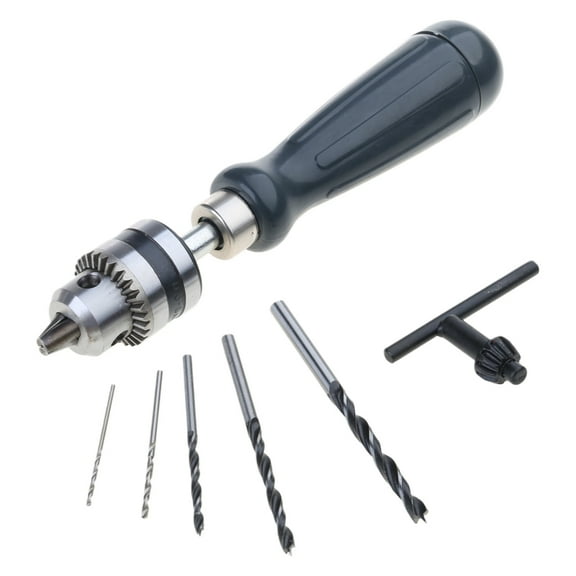 Mini Hand Drill Spirals Hand Manual Push Chuck 1.5/2.0/3.0/4.0/5.0mm Twist