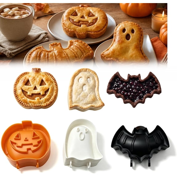 Mini Hand Pie Molds, Halloween Hand Pie Press Molds, 3 PCS