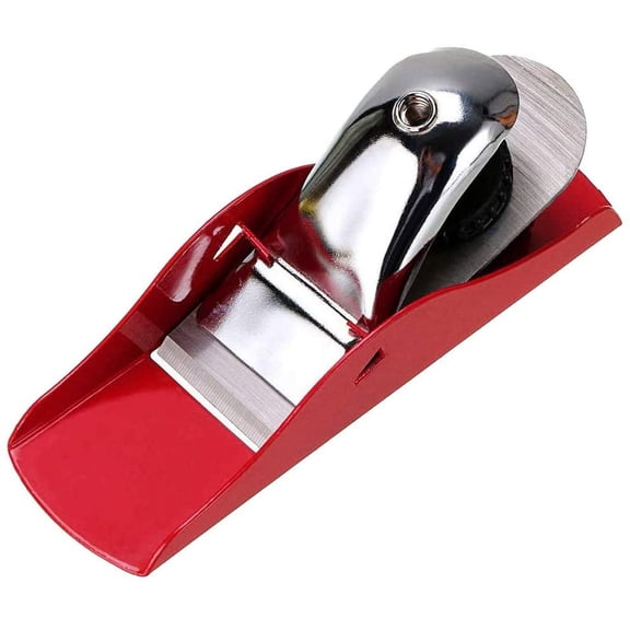 Mini Hand Planer Small Trimming Planer 6-1/2 inch Woodworking Pocket Plane Hand Plane with 1 inch Blade Adjustable Block Plane and 1 Wood Fixe for Trimming Projects Carpenter DIY Model Making