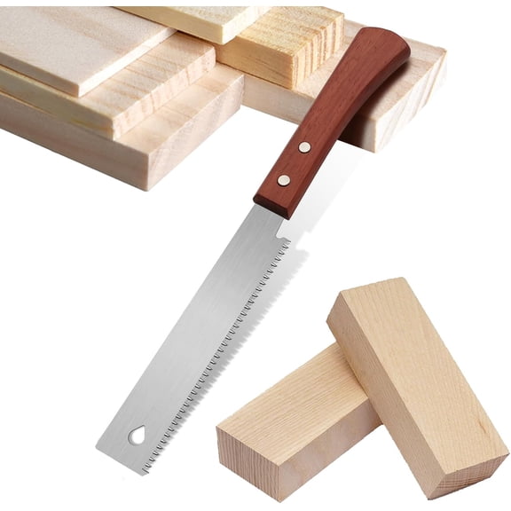 Mini Hand Saw, 6 Inch Flush Cut Saw 17 TPI Trim Saw for Woodworking Tools Small Projects