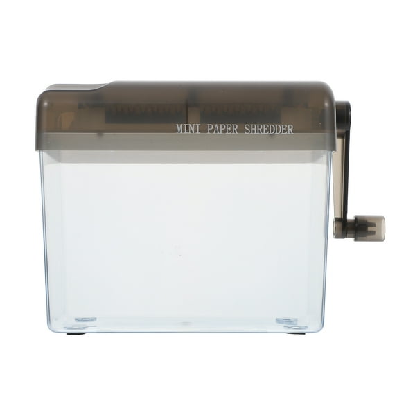 Supvox Portable Manual Shredder Black for Office Confidential Documents