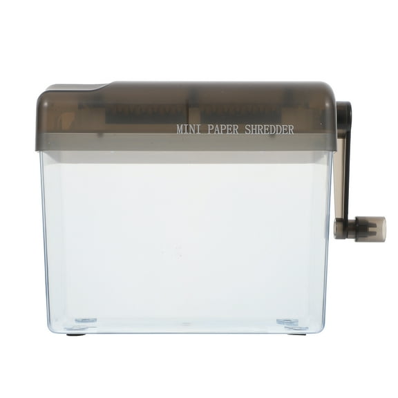 Supvox 1Pc Manual Office Hand Shredder Black Portable Paper Cutter for Confidential Document Shredding