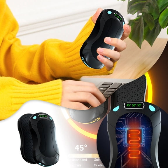 Mini Hand Warmer USB Rechargeable Split Heating Pouch Long Lasting Portable Personal Warmer for Winter Outdoor Activities