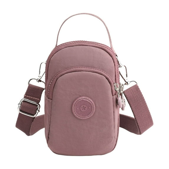 Mini Handbag for Women, Small Crossbody Purse with Changeable Strap, Pink Lightweight Bag for Phone, Casual Shoulder Bag for Daily Use, Compact Design with Storage Pockets