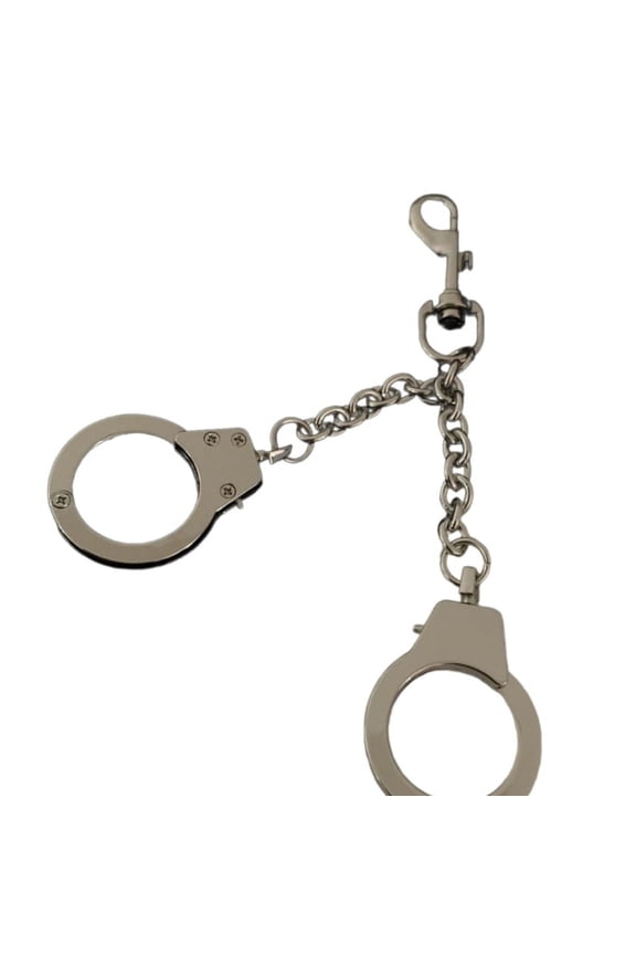 Mini Handcuffs Keychain Stylish Silver Key Hanger Pendant Versatile Metal Key Chain Stylish Belt or Pants Hanging Chains