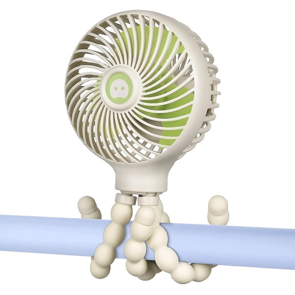 Mini Handheld Baby Stroller Fan Rechargeable Octopus Cooling Stand Fan