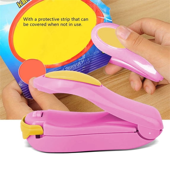 Mini Handheld Bag Sealer, Portable Snack & Food Heat Sealing Machine, Lightweight Plastic Bag Sealer for Home, Travel, Picnic
