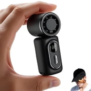 Mini Handheld Clip Fan, 3-in-1 Rechargeable 3000mAh Battery, 5 Speeds 180  Adjustable Airflow with LED Display, Pocket Size for Travel Beach Concert