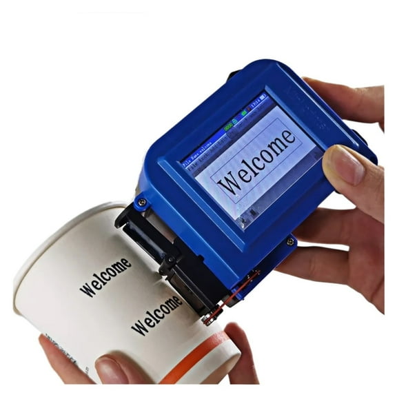 Mini Handheld Color Inkjet Printer Customized QR Code Intelligent Inkjet Printer Plastic Glasses ,Crisp, Vibrant Prints