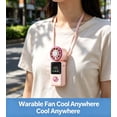 thumbnail image 1 of Mini Handheld Cooling Fan with Ice Compress, Portable Rechargeable Foldable Fan, High Speeds Personal Fan with Digital Display for Outdoor Travel, 1 of 7