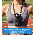 thumbnail image 1 of Mini Handheld Cooling Fan with Ice Compress, Portable Rechargeable Foldable Fan, High Speeds Personal Fan with Digital Display for Outdoor Travel, 1 of 7