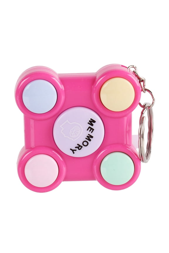 Mini Handheld Electronic Memory Game Keychain LED Light Sound Classic Sequencing Arcade Fidget Controller Workplace Stress Reliever Pocket Travel Gear