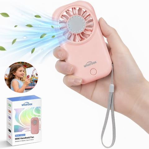 Mini Handheld Fan,11000RPM High Speed Portable Fan with 5 Speeds,Ultra-Lightweight 56g Pocket Fan for Travel Essentials,Super Slim Mini Personal Fan for Travel, Makeup