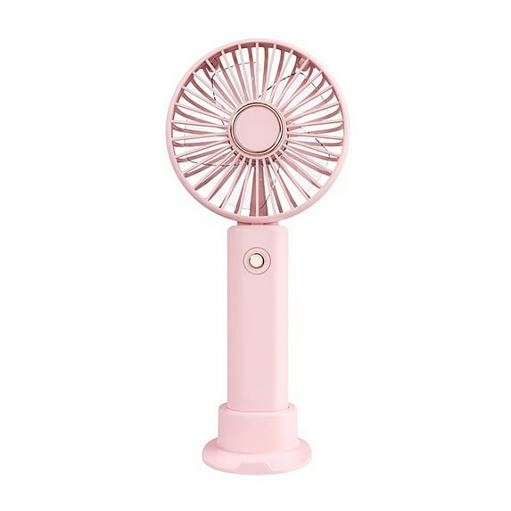 Mini Handheld Fan Bulk 3 Speed USB Electric Battery Operated Small Portable Pocket Fan with Data Cable and Mounting Base Quiet Summer Gift for Wedding Camping Travel
