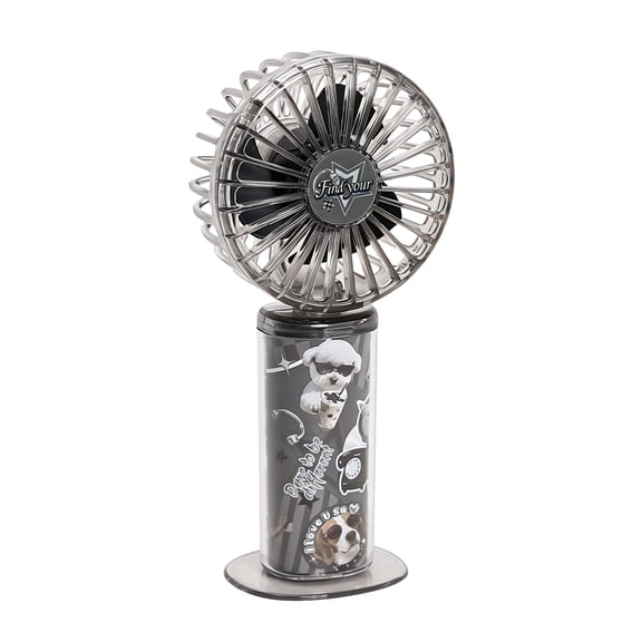Mini Handheld Fan Personal Portable Fan 3 Speeds Adjustable USB Recharging Battery Operated Small Desk Cooling Face Fan for Home Camping Travel Peach, Gray