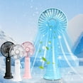 thumbnail image 1 of Mini Handheld Fan Personal Portable Fan,USB Rechargeable Small Hand Fan with Base,Desk Cooling Face Fan with Strong Wind for Home Camping Travel Office Outdoor Indoor, 1 of 9