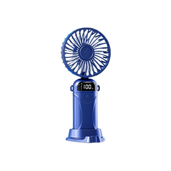 Mini Handheld Fan Portable Foldable Desk Fan With USB C Rechargeable Battery 3 Speeds Personal Fan For Home Travel