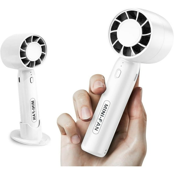 Mini Handheld Fan, Portable Handheld Fan Personal Small Fan 2000mAh Battery Operated, 3 Speed USB Rechargeable Fan for Travel Home Office Outdoor (Blue)