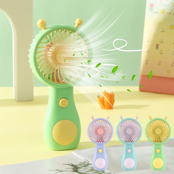 Mini Handheld Fan, Portable Small Handheld Fan with USB Rechargeable Battery, Small Size Big Airflow, for Ladies Children Travel Indoor