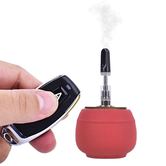 Mini Handheld Fog Machine Handmade Rechargeable Remote Control Ceramics Fog Machine Smoke Maker for Videos Photography Outdoor Activities Party