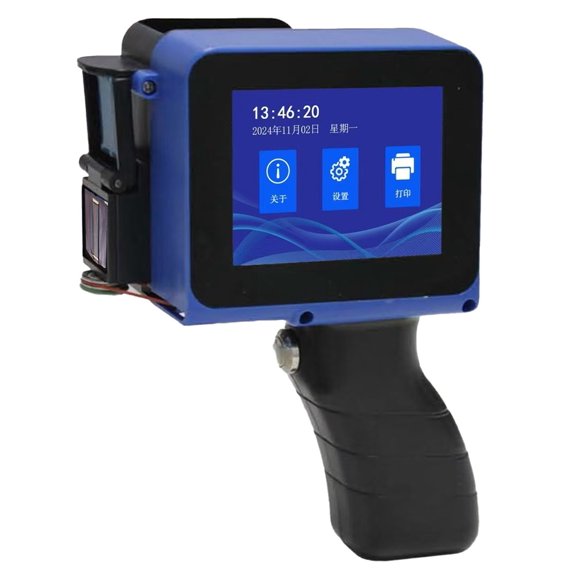 Mini Handheld Inkjet Printer 12.7mm Portable Date Batch QR Barcode Coding Machine Fast Dry Ink For Bottle Carton Metal Woo
