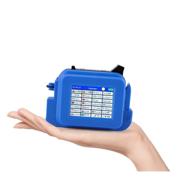 Mini Handheld Inkjet Printer 12.7mm With Fast-Drying Ink For Text QR Barcode Batch Number Logo Date Label Printer Non-encrypted