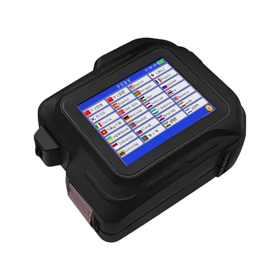 Mini Handheld Inkjet Printer With Nozzle QR Code Production Date Mark Encoder Non Encrypted Portable