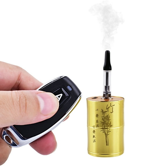 Mini Handheld Metal Fog Machine Handmade Rechargeable Remote Control Smoke Machine Smoke Maker for Videos Photography Outdoor Activities Party